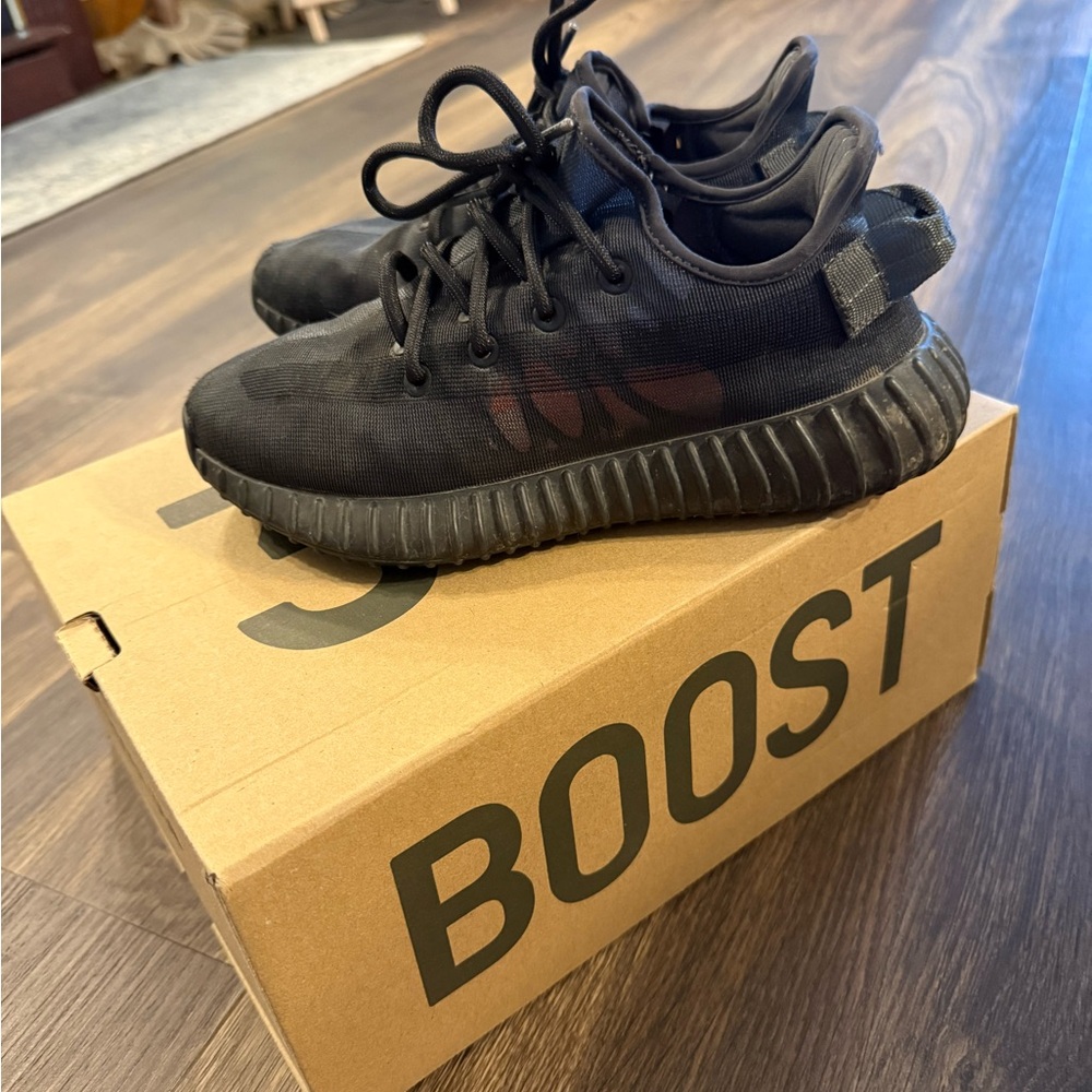 Adidas Men's Black Yeezy Boost Sneakers